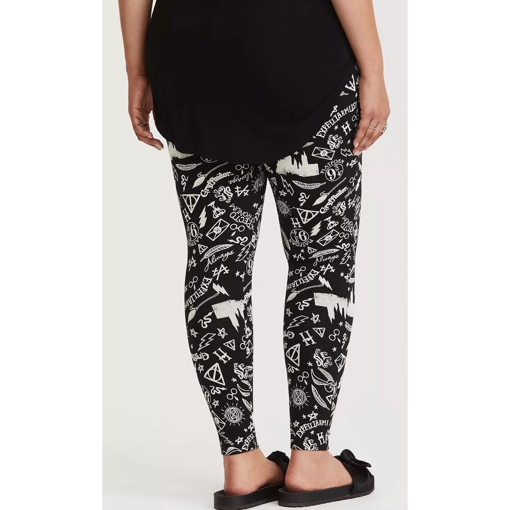 Harry Potter Black & White Legging Size 1